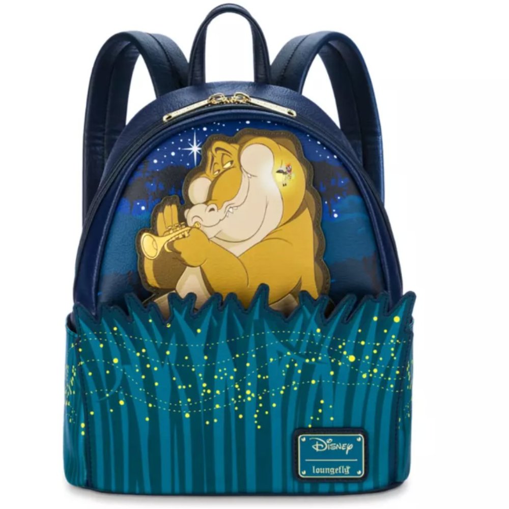 Louis and Ray Glow-in-the-Dark Loungefly Mini Backpack The Princess and the Frog